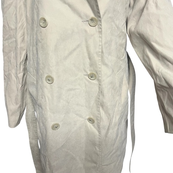 Liz Claiborne - Women’s Midi Double Breasted Trench Coat Sz LG - Picture 2 of 8